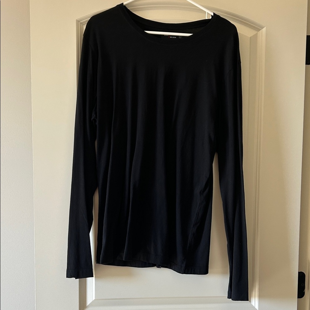 Marc Nelson Black Long Sleeve Top